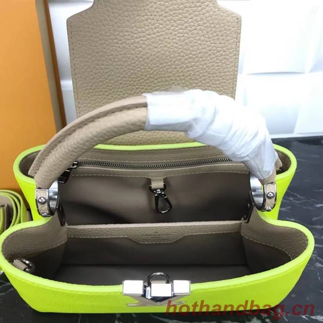 Louis Vuitton CAPUCINES PM M57519 yellow&grey