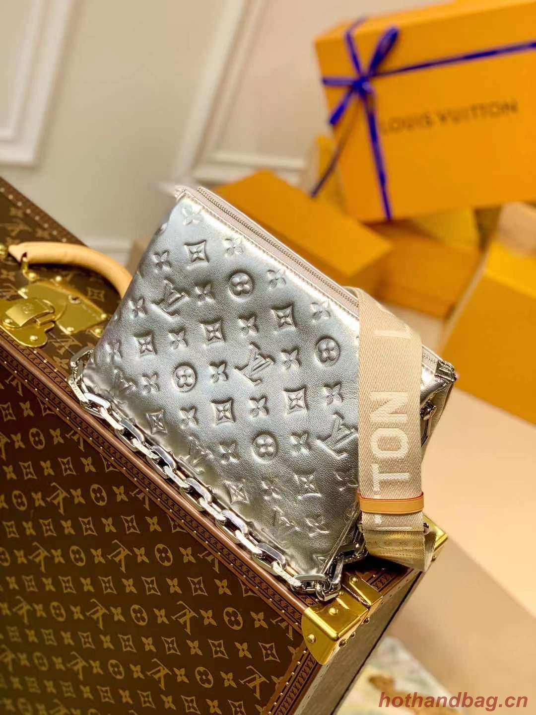 Louis Vuitton COUSSIN PM M57793 silver