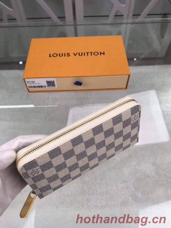 Louis Vuitton Damier Azur Zippy Wallet N41660 Beige