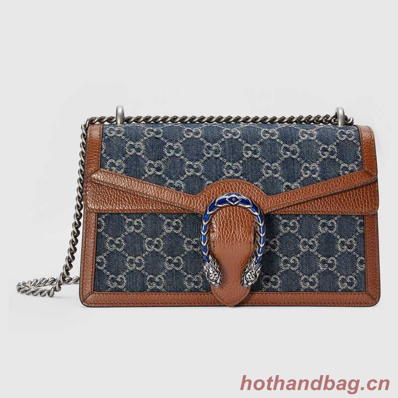 Gucci Dionysus small shoulder bag 400249 Dark blue