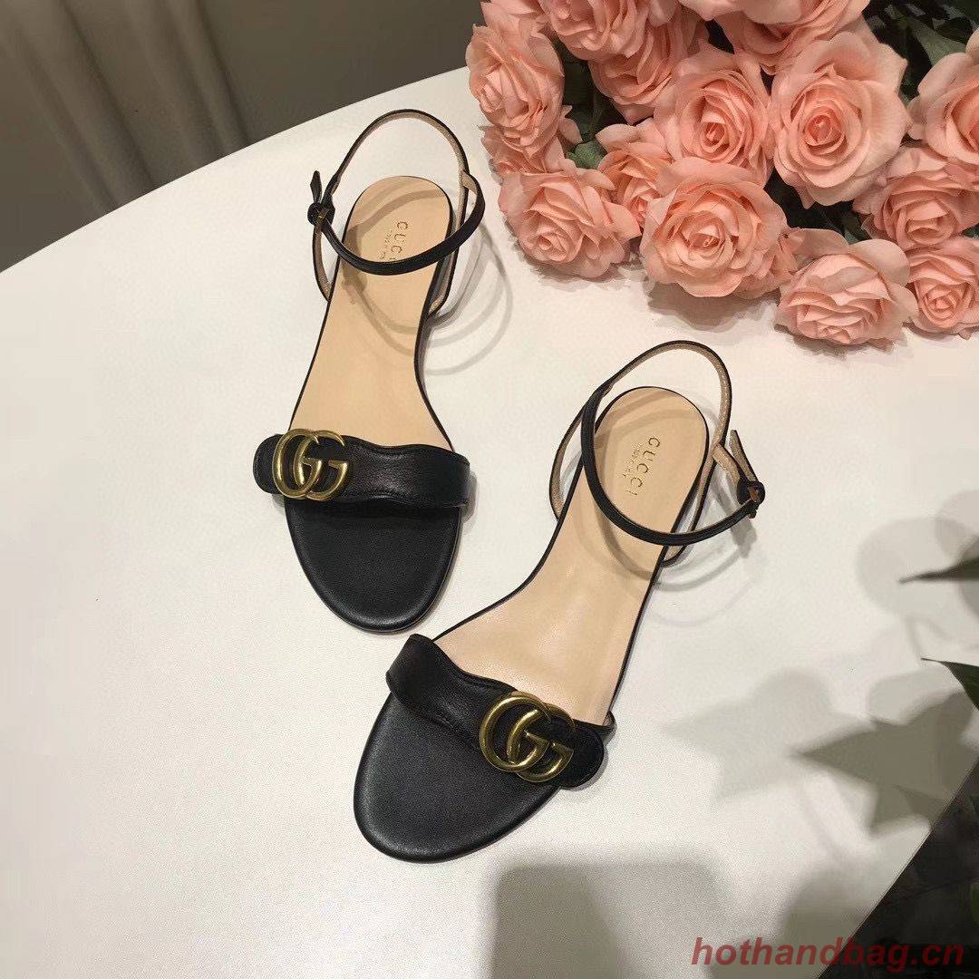 Gucci Sandals Shoes 1CM 7CM 10CM Heels GG6326 Black