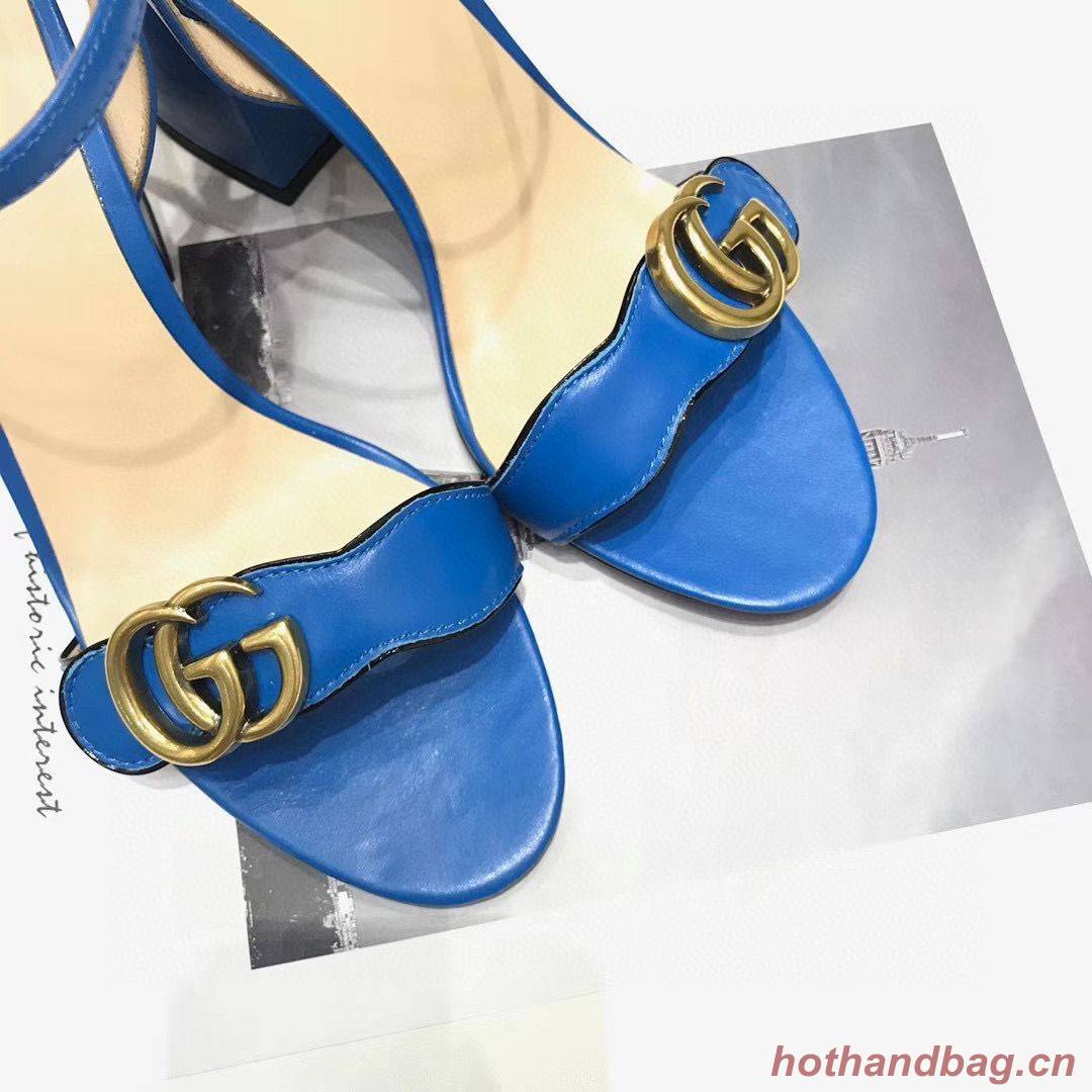 Gucci Sandals Shoes 1CM 7CM 10CM Heels GG6326 Blue