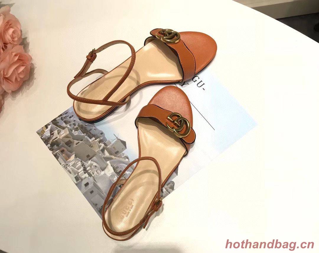 Gucci Sandals Shoes 1CM 7CM 10CM Heels GG6326 Brown