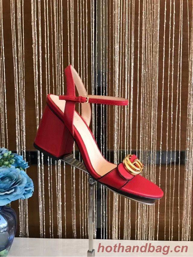 Gucci Sandals Shoes 1CM 7CM 10CM Heels GG6326 Red