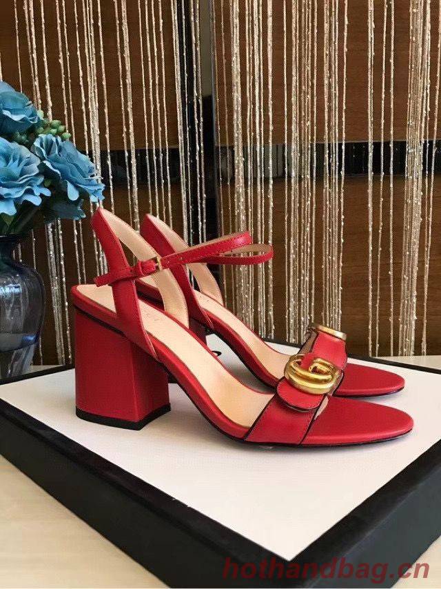 Gucci Sandals Shoes 1CM 7CM 10CM Heels GG6326 Red