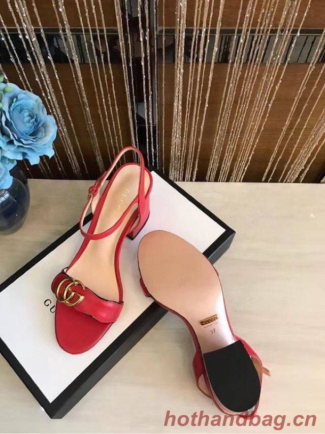 Gucci Sandals Shoes 1CM 7CM 10CM Heels GG6326 Red