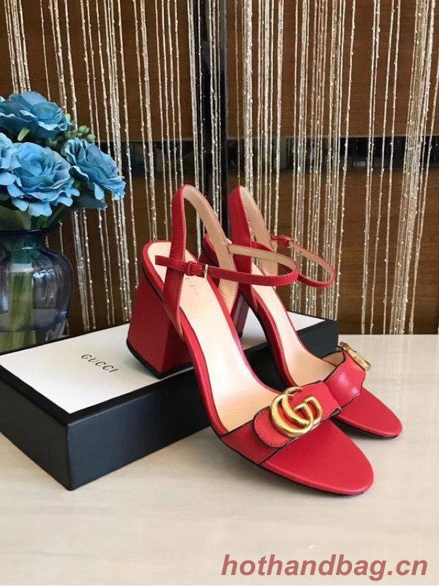 Gucci Sandals Shoes 1CM 7CM 10CM Heels GG6326 Red