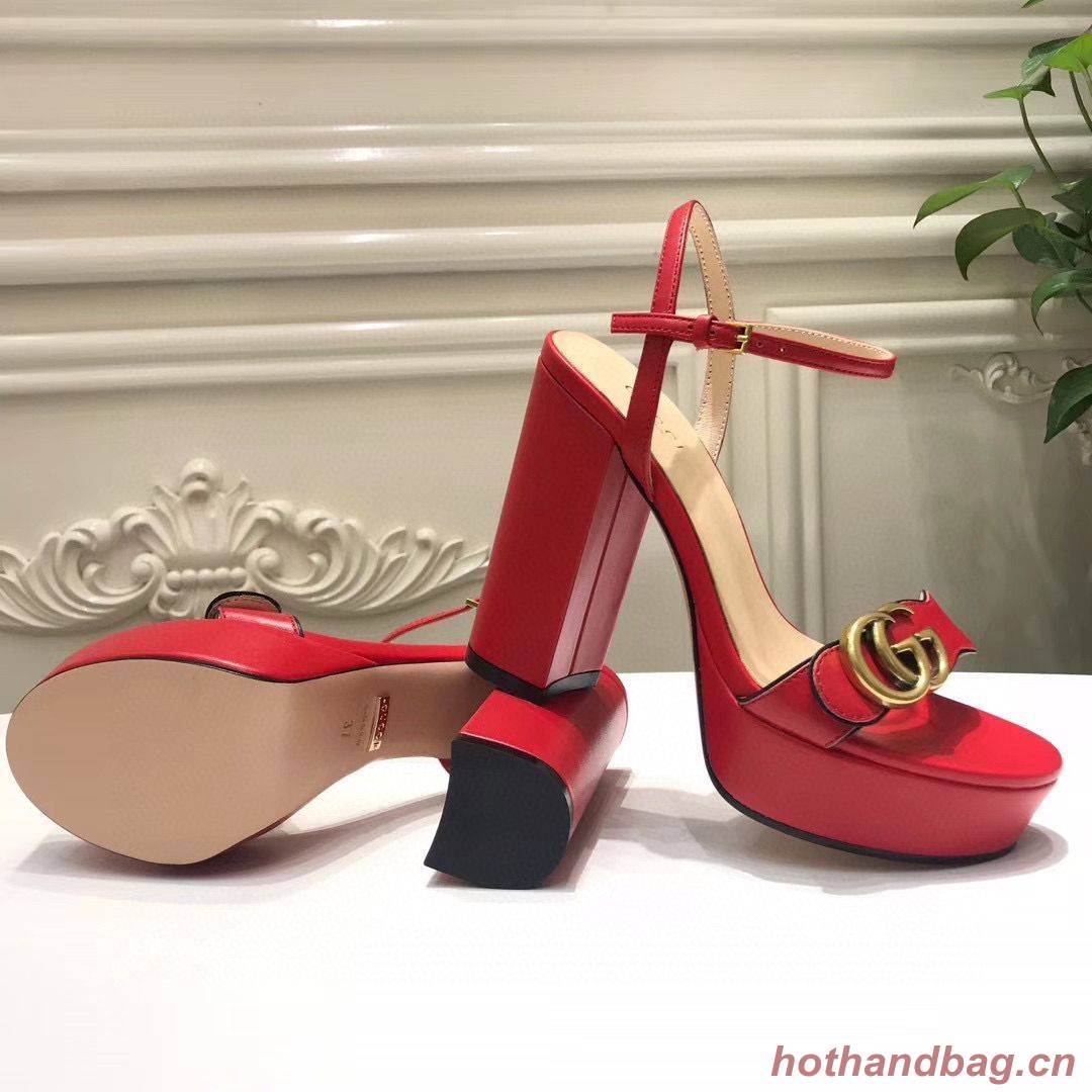 Gucci Sandals Shoes 1CM 7CM 10CM Heels GG6326 Red