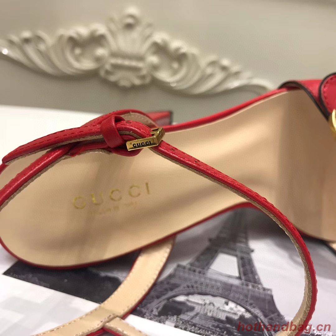 Gucci Sandals Shoes 1CM 7CM 10CM Heels GG6326 Red