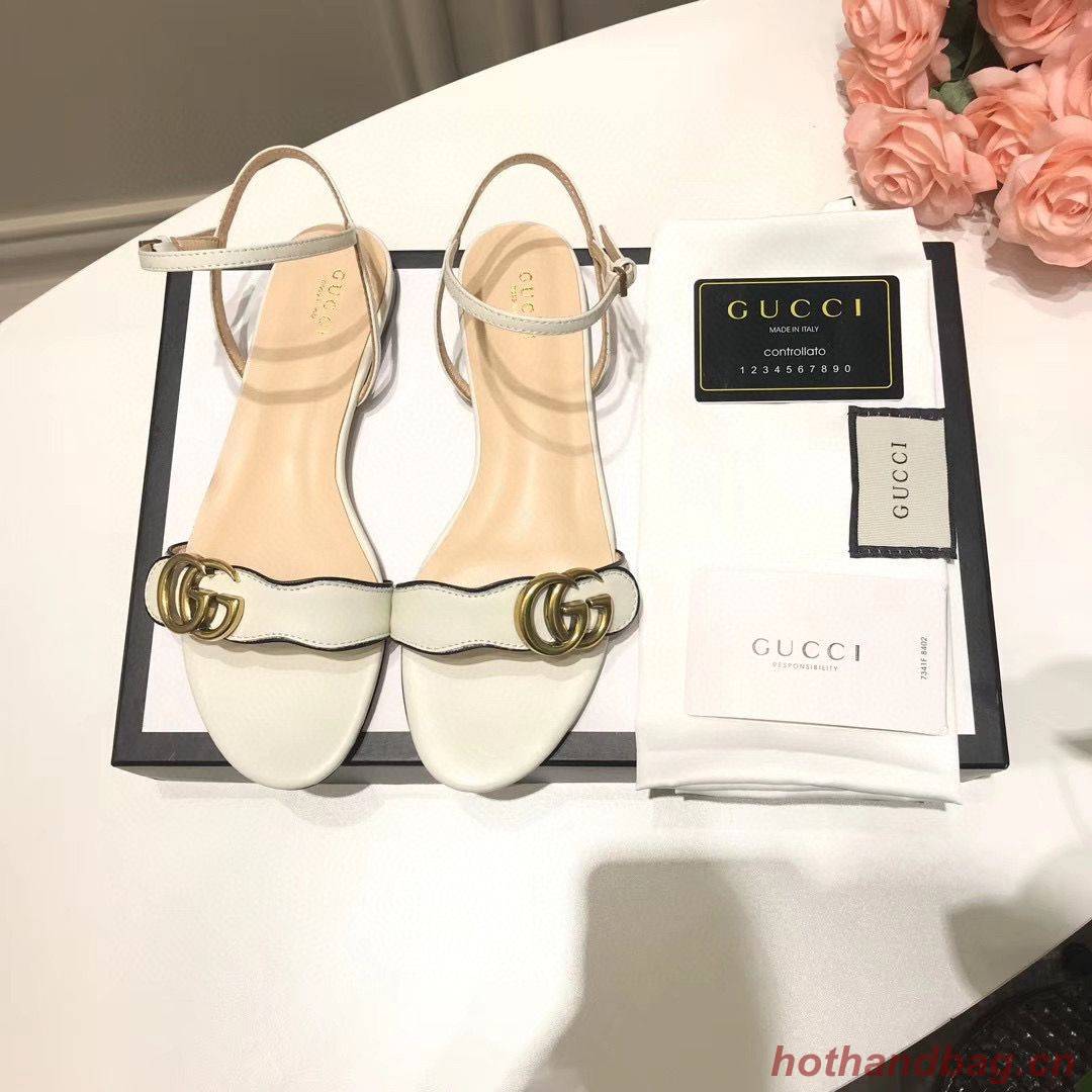 Gucci Sandals Shoes 1CM 7CM 10CM Heels GG6326 White