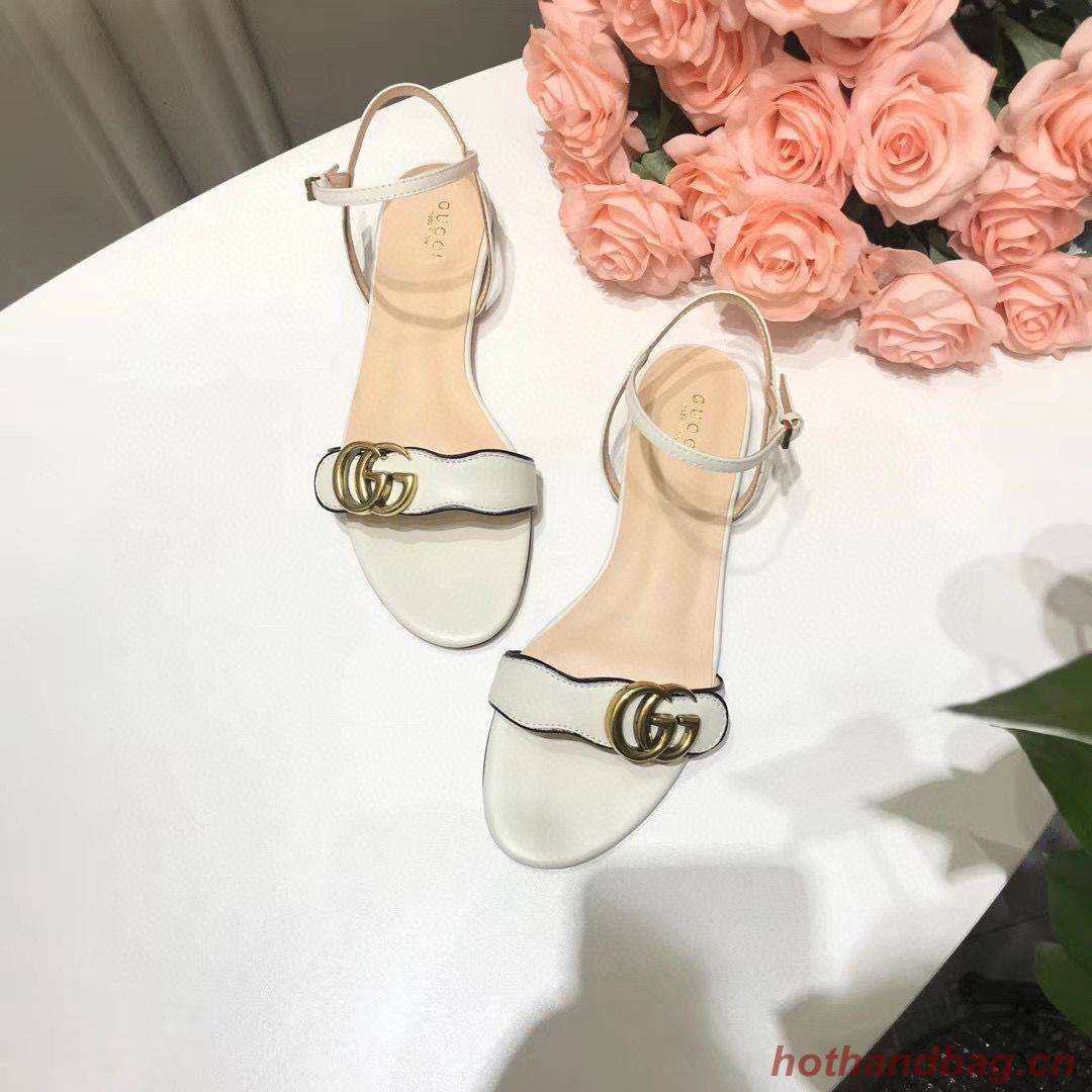 Gucci Sandals Shoes 1CM 7CM 10CM Heels GG6326 White