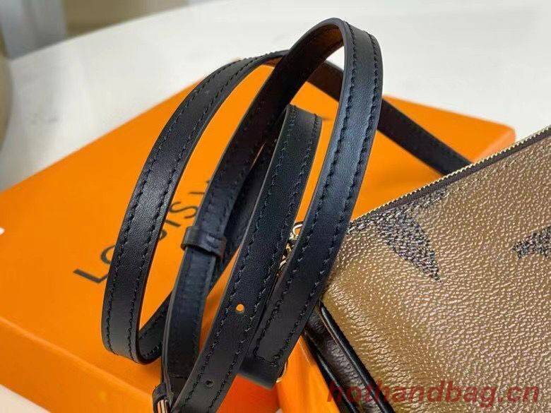 Louis Vuitton Double Zip Pochette Bag M69203 Brown