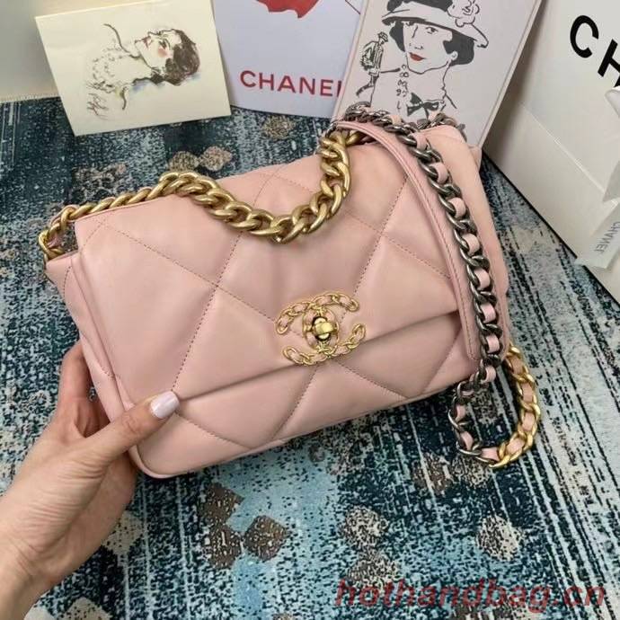 Chanel 19 flap bag AS1160 AS1161 AS1162 pink