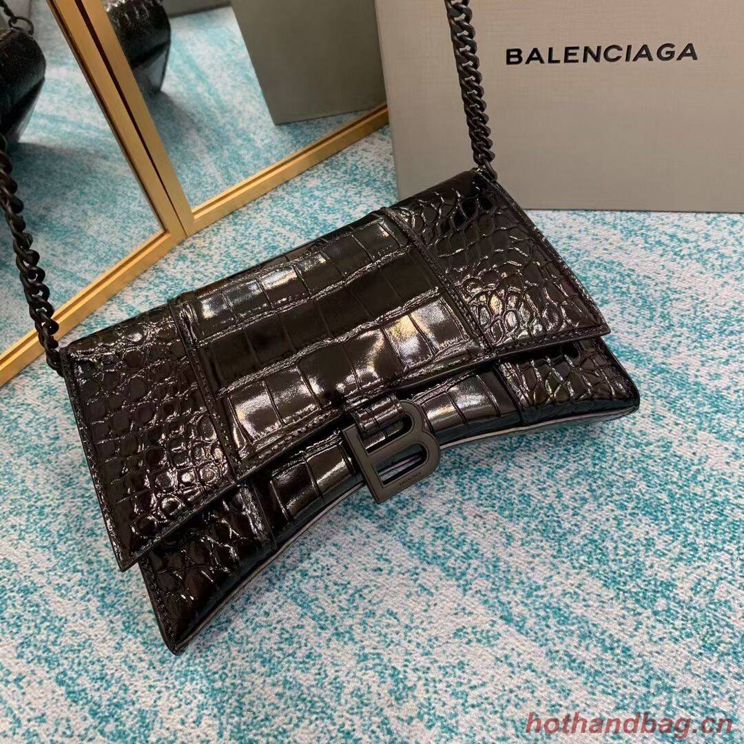 Balenciaga HOURGLASS CHAIN BAG B164497 black