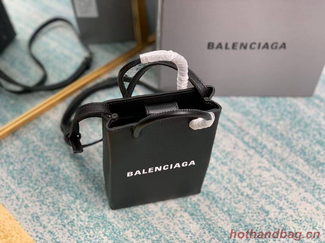 Balenciaga Original Leather Mini Shopper Bag B152865 black