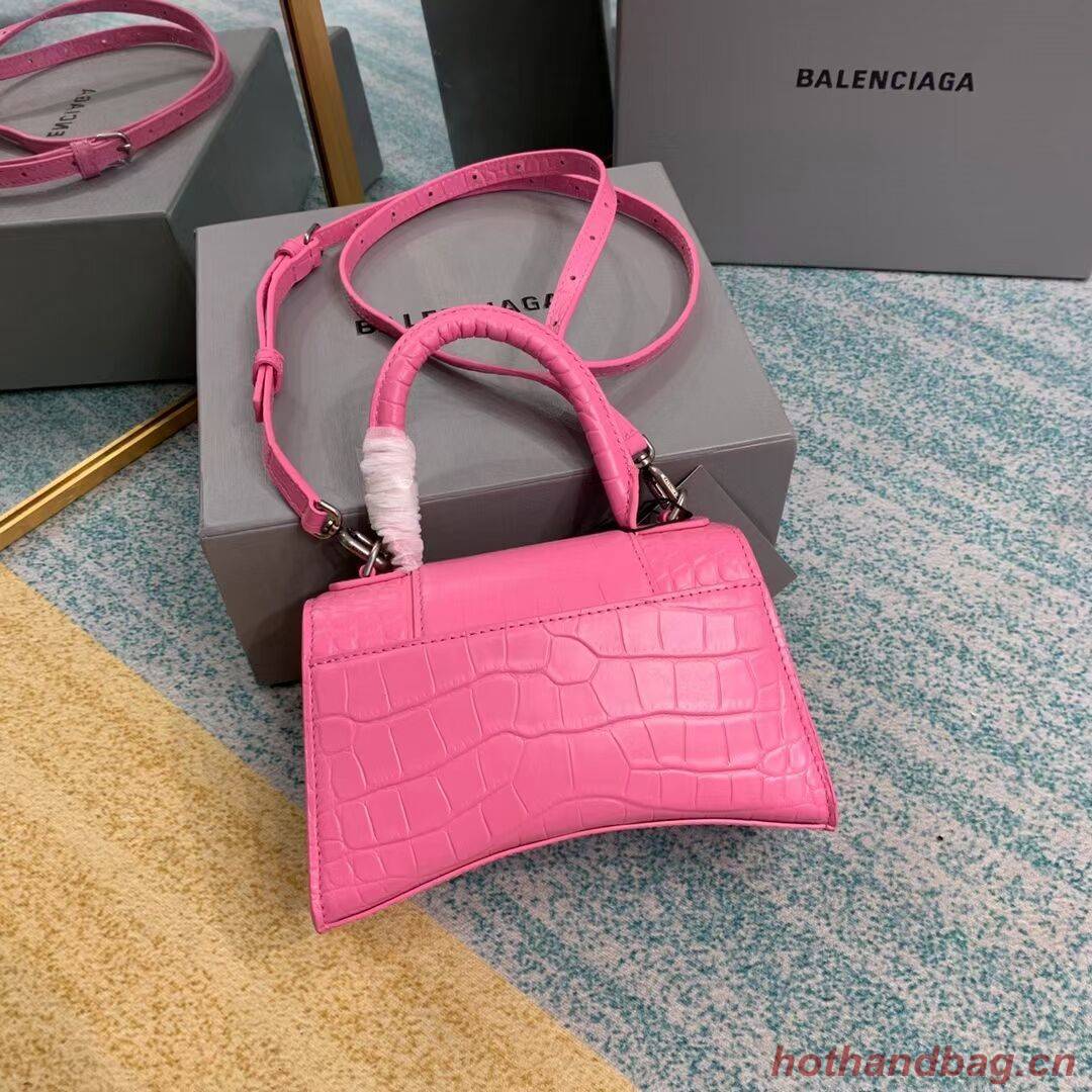 Balenciaga Hourglass XS Top Handle Bag 28331S pink