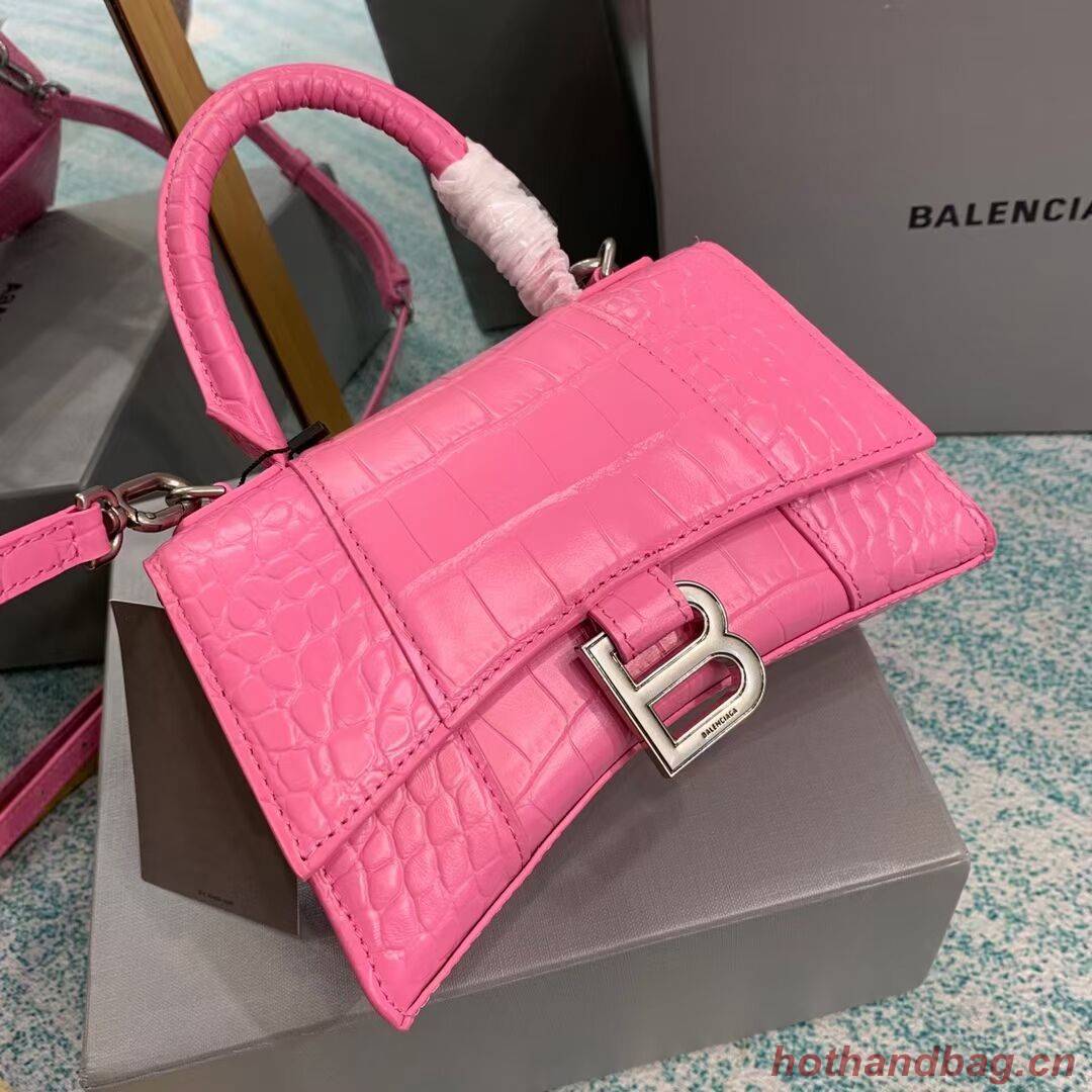 Balenciaga Hourglass XS Top Handle Bag 28331S pink