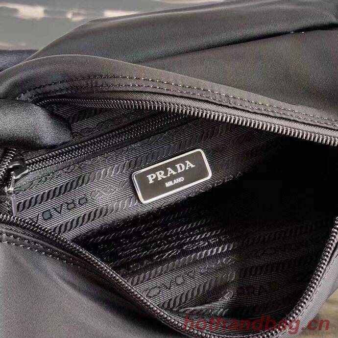 Prada Re-Nylon and Saffiano leather shoulder bag BD8993 black