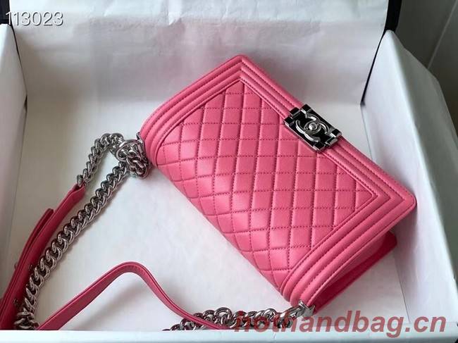 Chanel Boy Flap Original Caviar Leather Shoulder  Bag A67086 rose