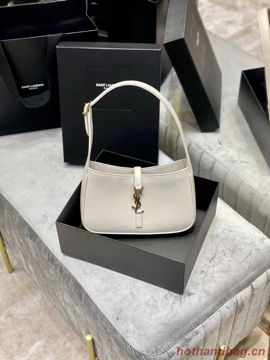 YSL TOP HANDLE BAG IN SHINY LEATHER Y687228 white