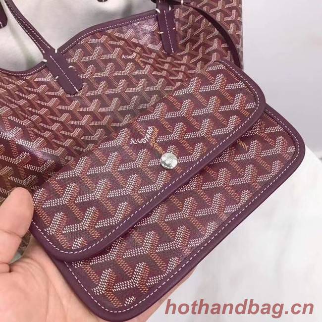 Goyard Calfskin Leather Tote Bag 20207 Wine