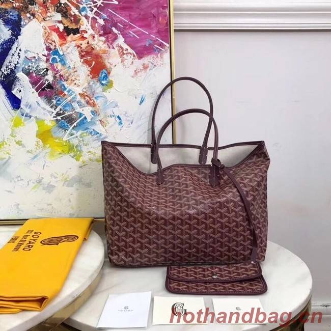 Goyard Calfskin Leather Tote Bag 20207 Wine