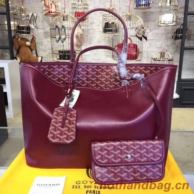 Goyard Calfskin Leather Tote Bag 20208 Wine