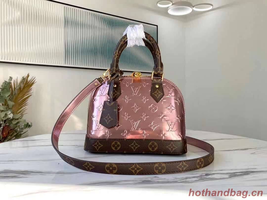 Louis Vuitton Monogram Vernis Alma BB Tote Bag M91606 Rose