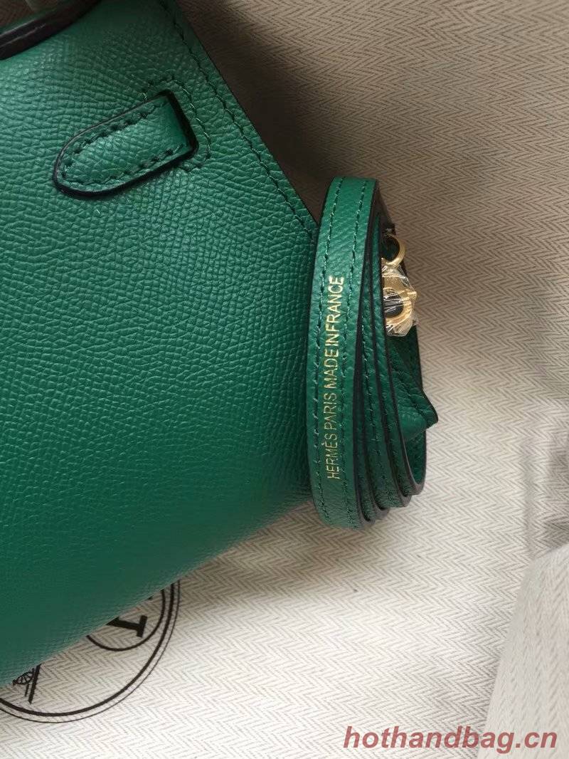 Hermes Kelly 19cm Shoulder Bags Epsom Leather KL19 green