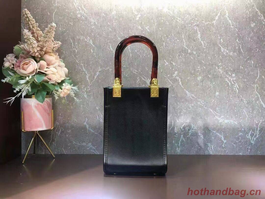 FENDI SUNSHINE SHOPPER leather mini-bag  F1620 black