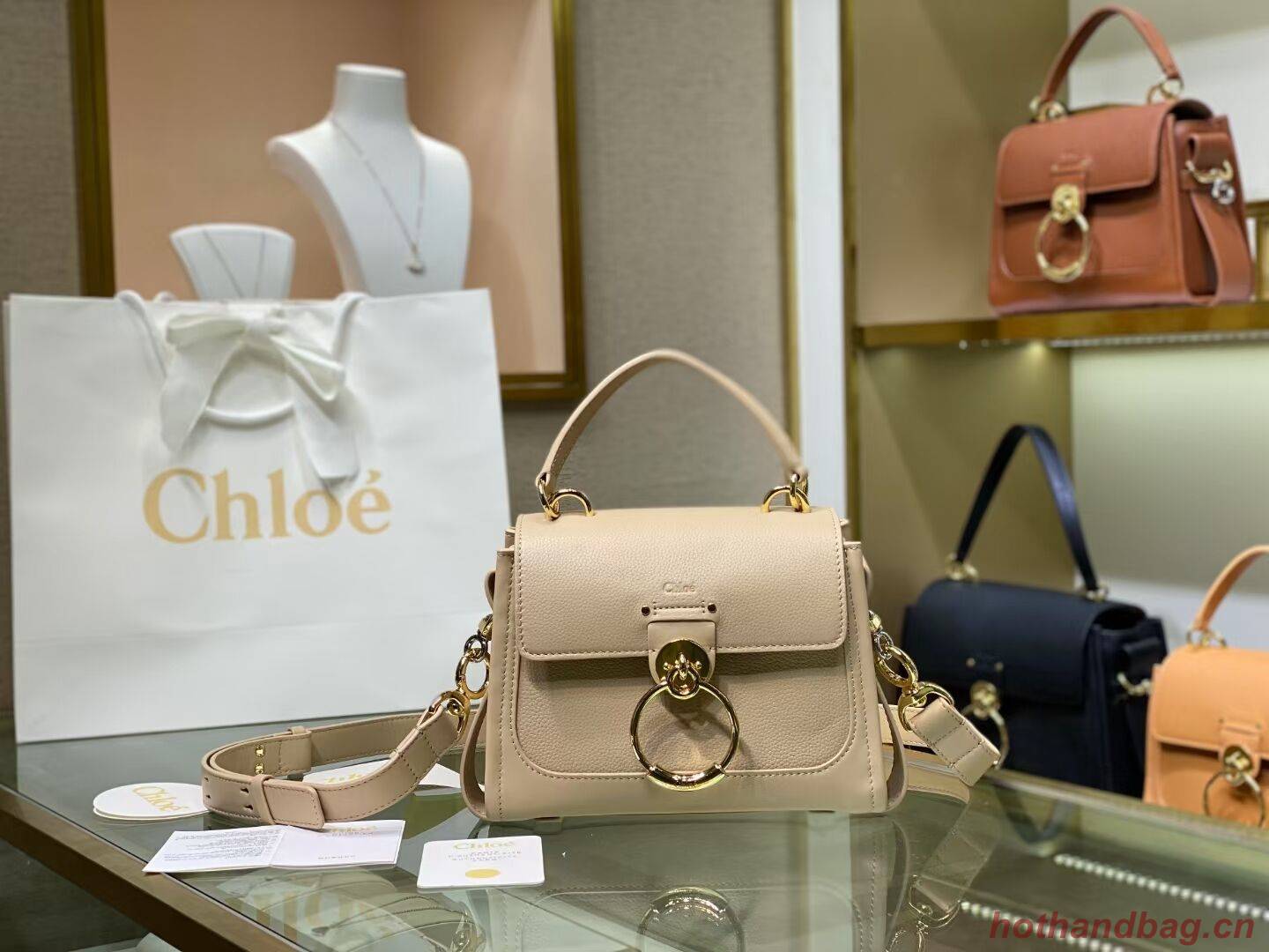 Chloe Original Calfskin Leather Bag C1143S cream