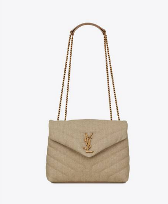 Yves Saint Laurent LOULOU SMALL IN QUILTED Y LINEN Y549469