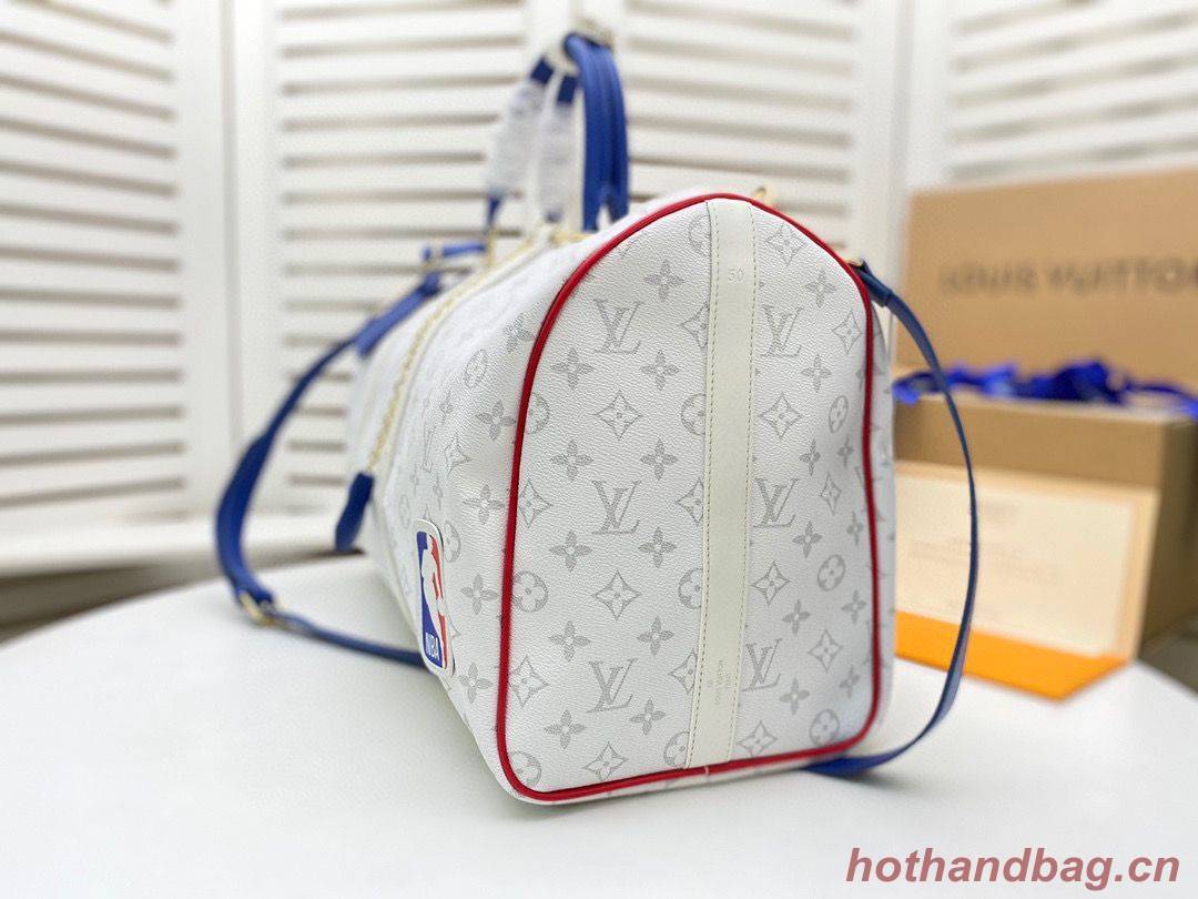 Louis Vuitton KEEPALL BANDOULIERE M41416 M41414 White