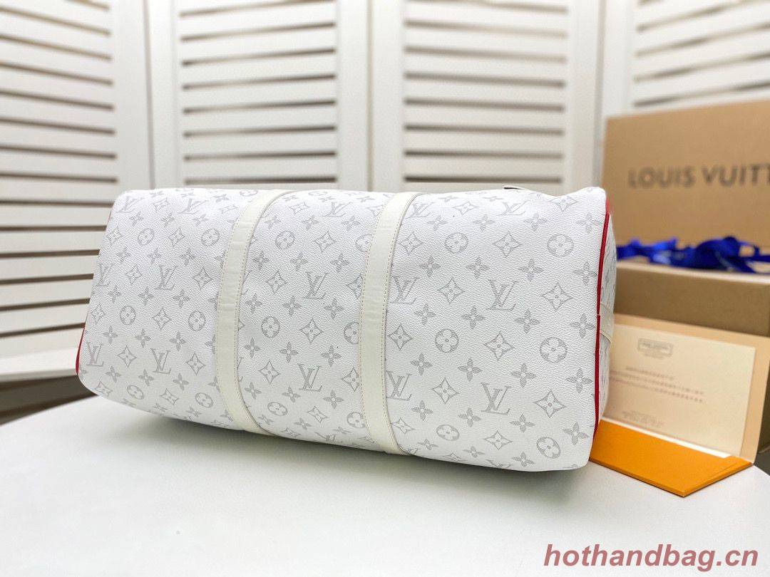 Louis Vuitton KEEPALL BANDOULIERE M41416 M41414 White