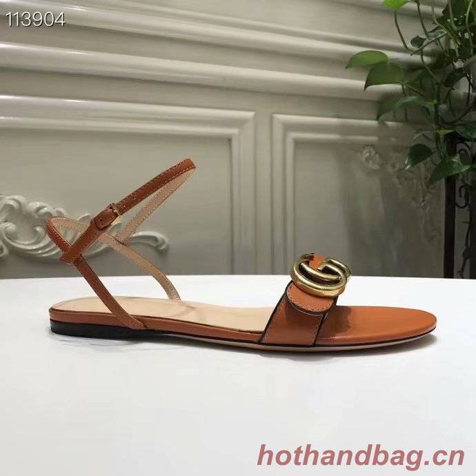 Gucci Leather Double G sandal GG1533BL-8