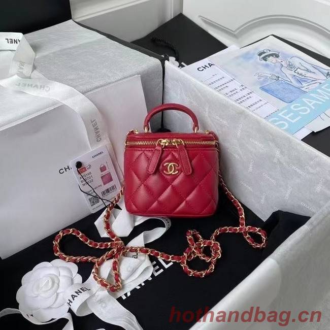 Chanel Original Small classic chain box handbag AP2198 red