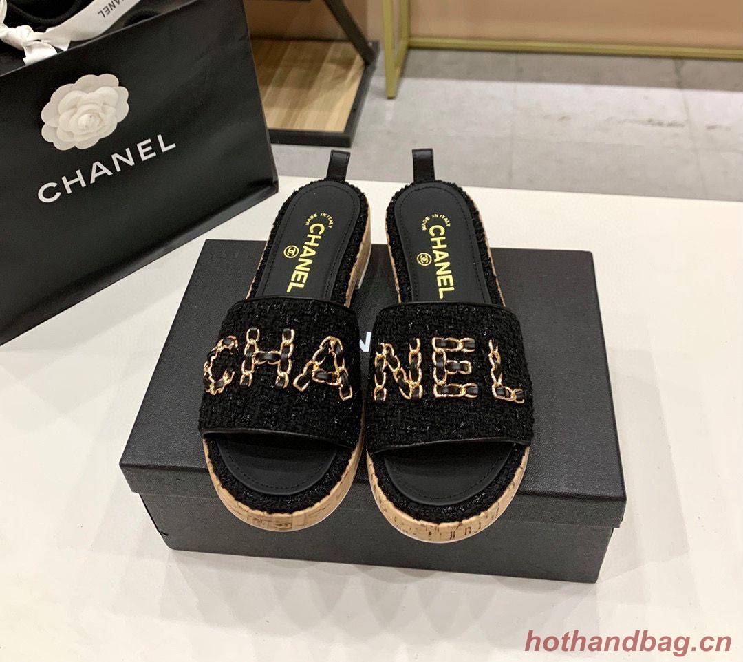 Chanel Slipper Shoes CH27963 Black