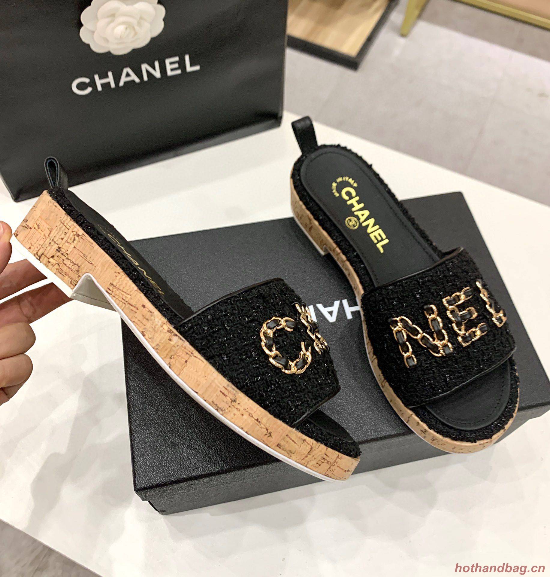 Chanel Slipper Shoes CH27963 Black