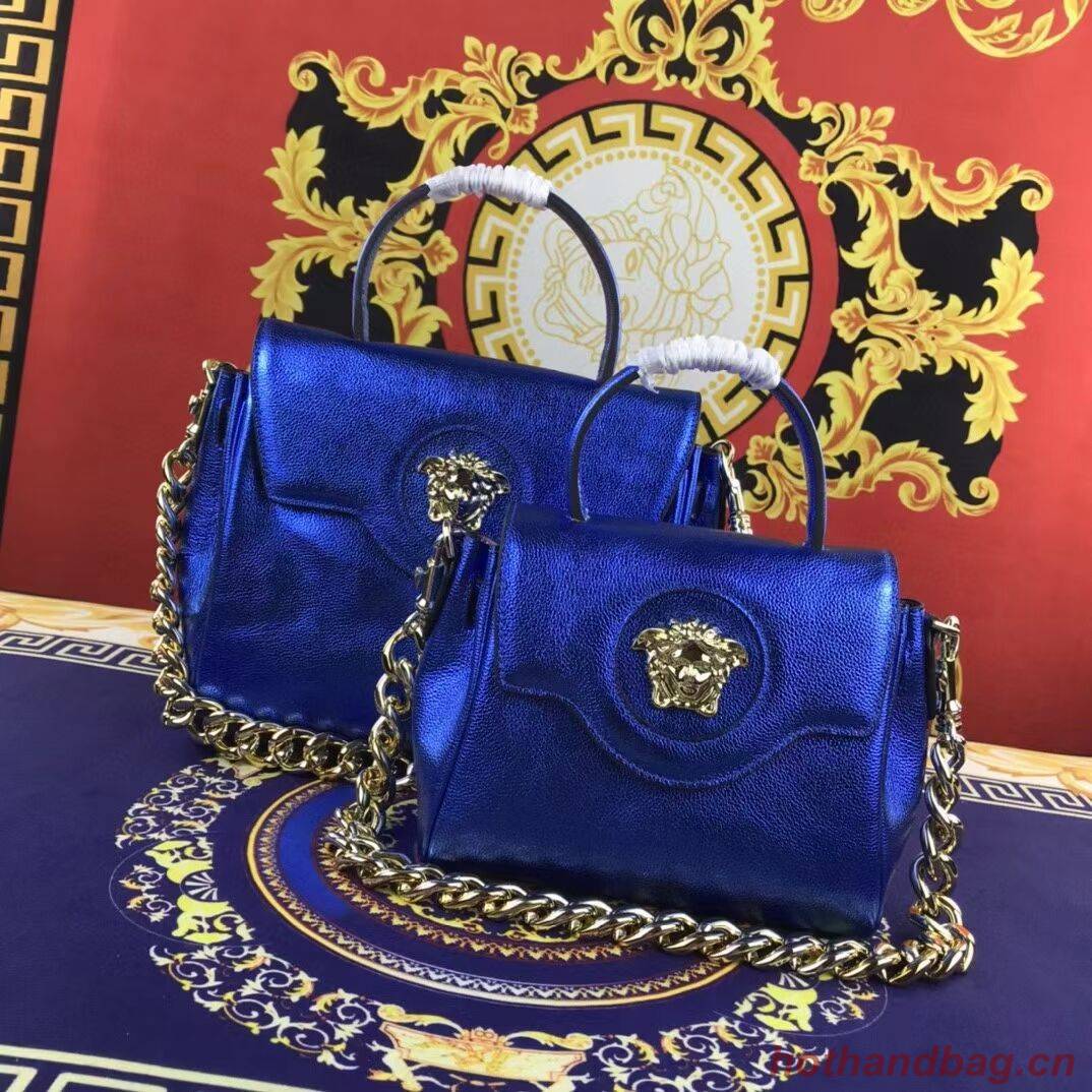 Versace Original medium Calfskin Leather Bag FS1041 blue