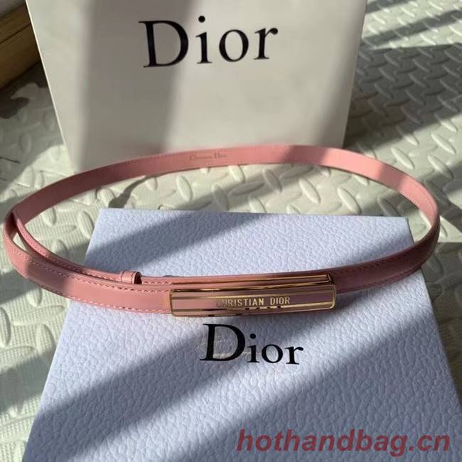 DIOR-ID BELT Raspberry Smooth Calfskin 15 MM B0109UM pink