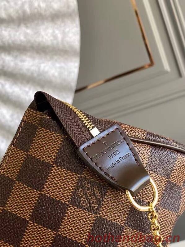 Louis Vuitton Original Damier Ebene Canvas Eva Clutch N55213