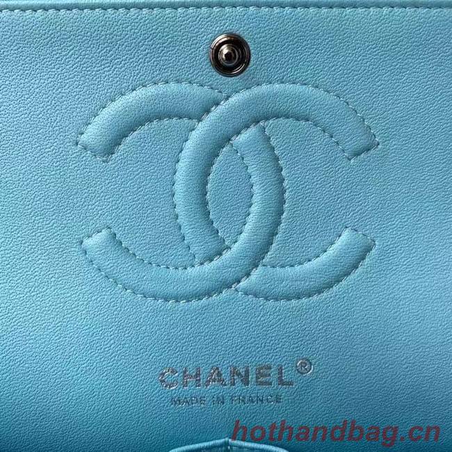 Chanel Flap Shoulder Bag Original leather 1112 sky blue