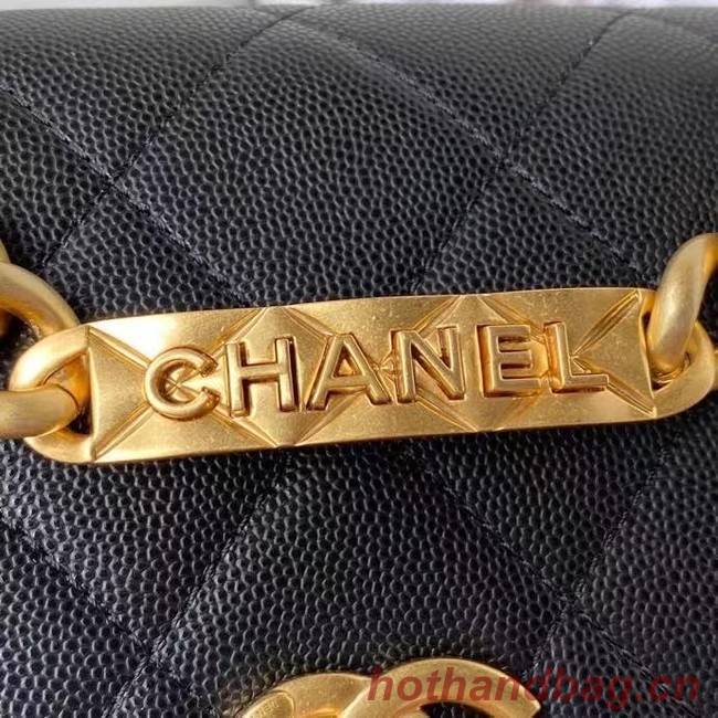 Chanel Flap Shoulder Bag Original leather AS2711 black