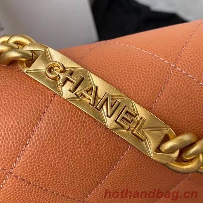 Chanel Flap Shoulder Bag Original leather AS2711 orange