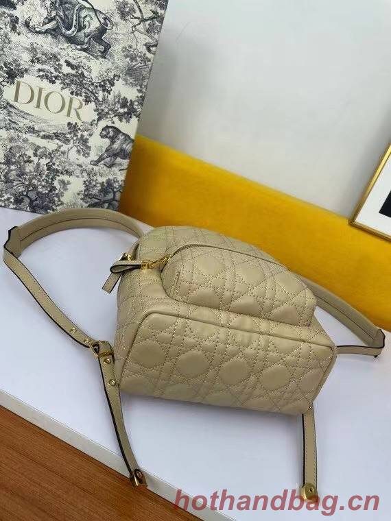 SMALL DIOR BACKPACK Cannage Lambskin M9222U Beige