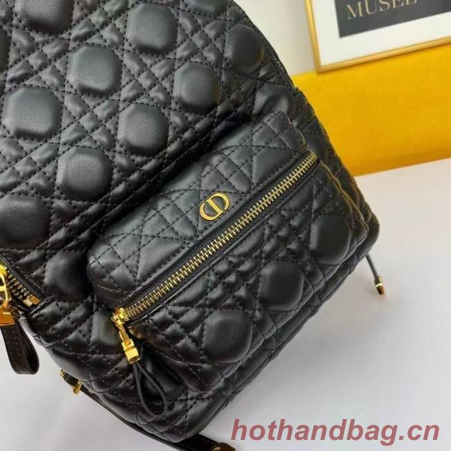 SMALL DIOR BACKPACK Cannage Lambskin M9222U black