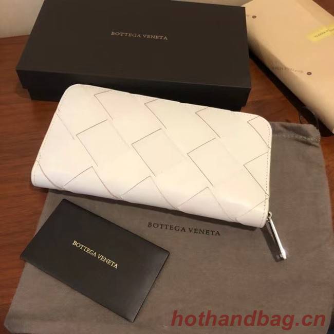 Bottega Veneta ZIP-AROUND WALLET 114076 white