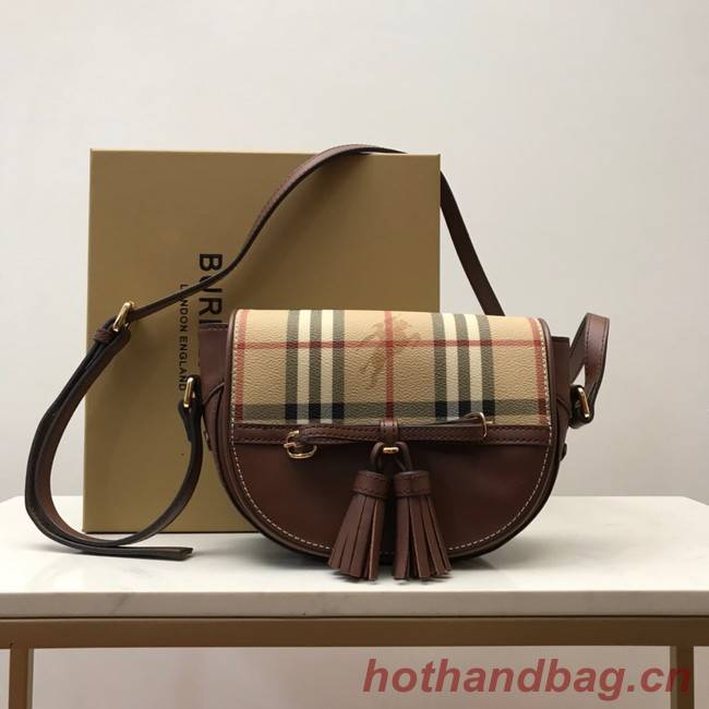 BurBerry Leather Shoulder Bag 82665 brown