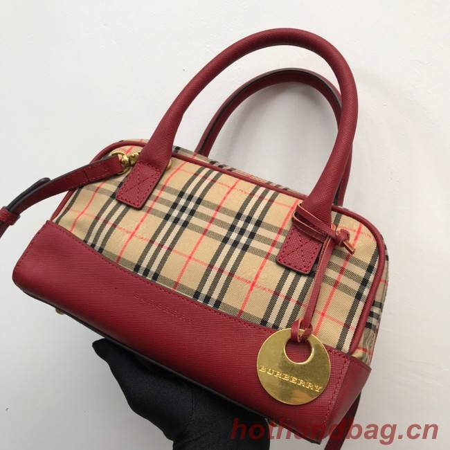 BurBerry Leather Shoulder Bag 90111 red