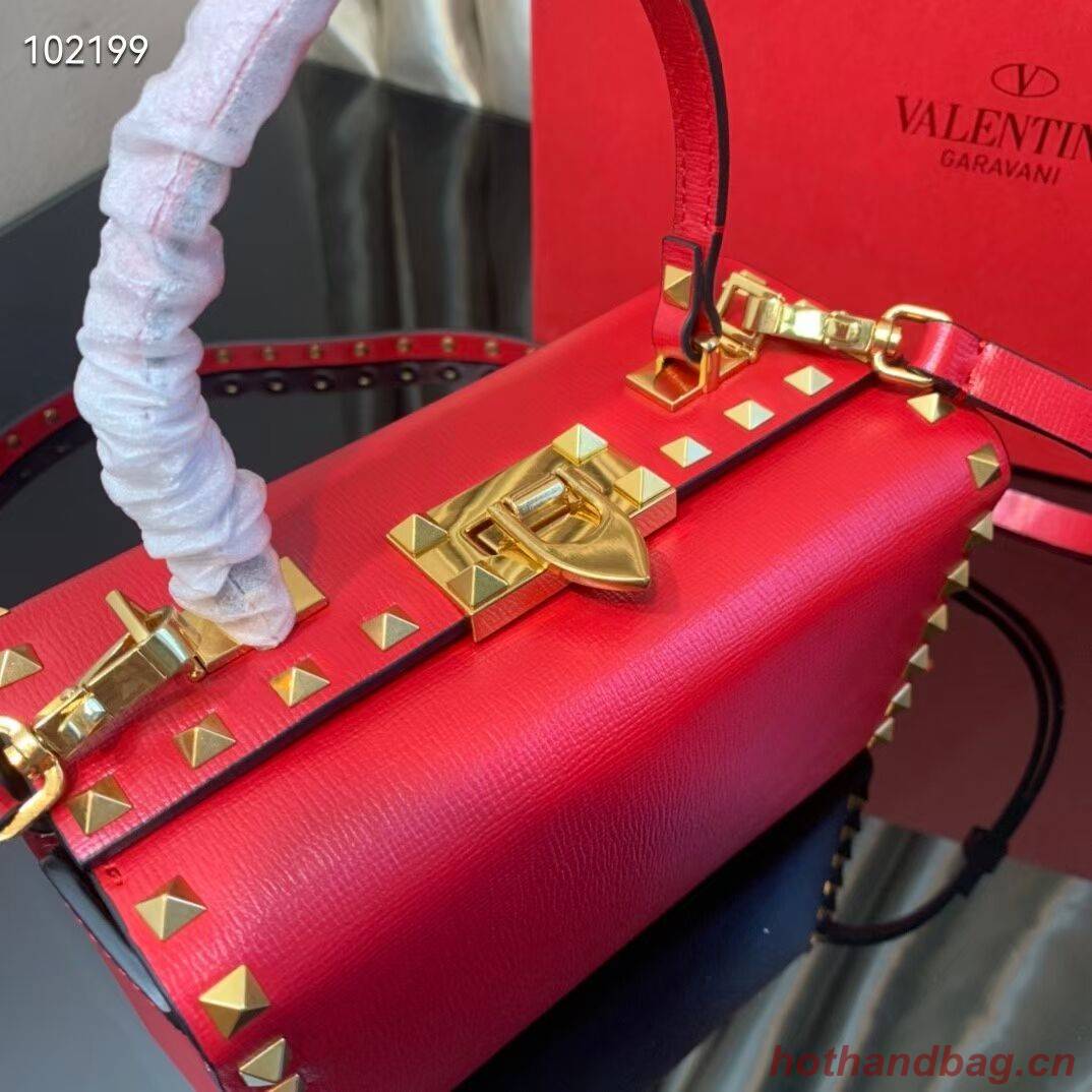 VALENTINO Origianl leather shoulder bag V4273 red